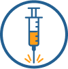 Icon of a syringe 